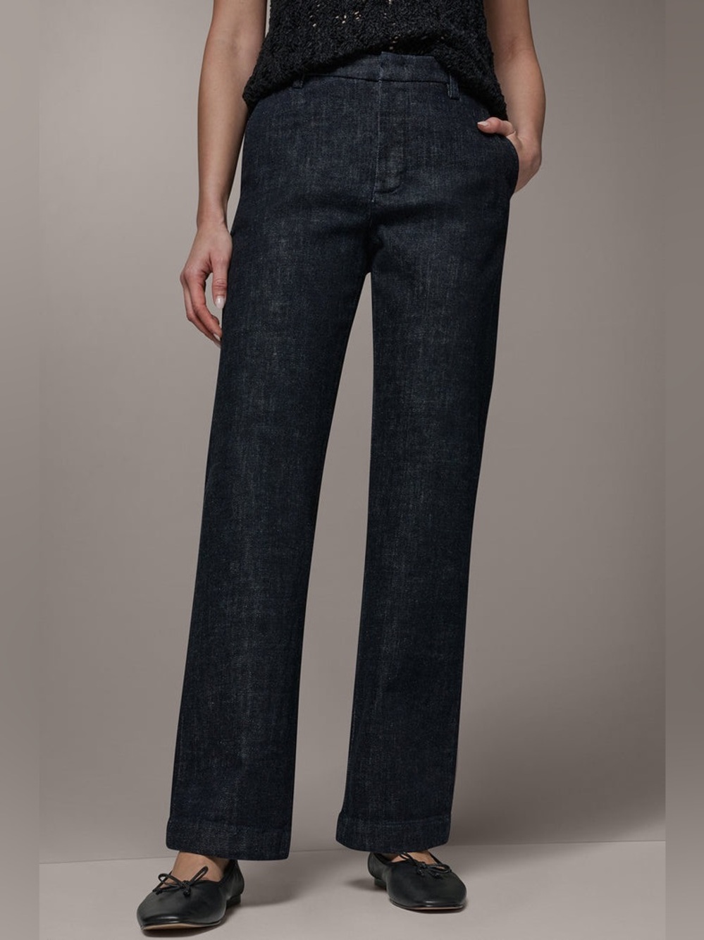 Donna Karan Weekend The Donna Mid-Rise Trouser Jean
